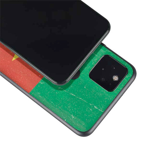 Cameroon Flag Distressed Google Pixel 5 Skin